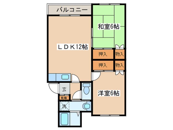 ホワイトハウス西岡の物件間取画像